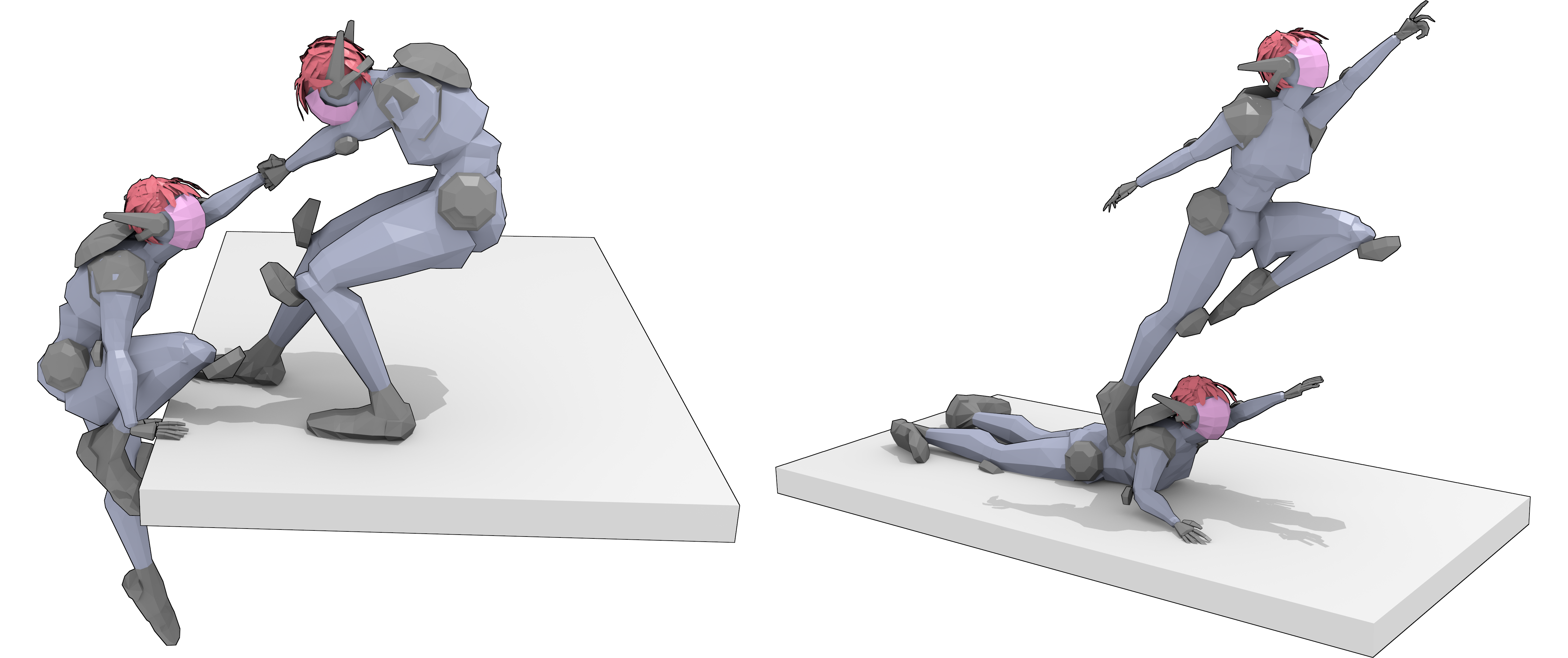Diagram showing players alternately cooperating and competing